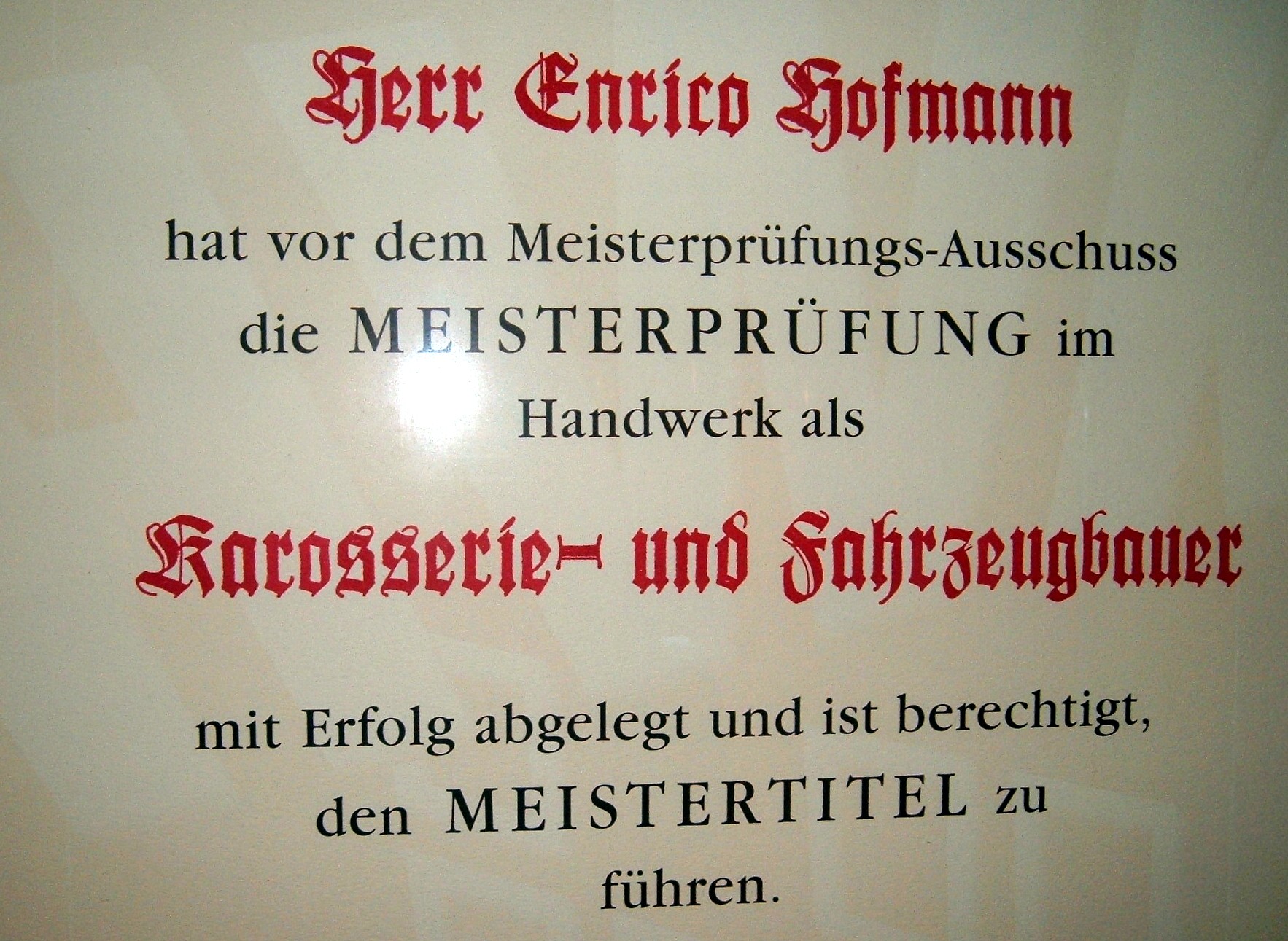 Meisterurkunde